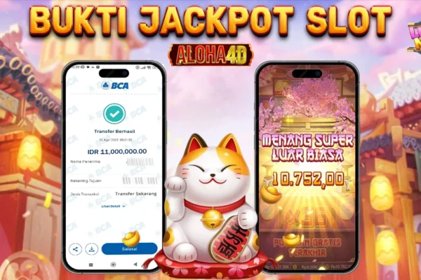 ALOHA4D JACKPOT SLOT LUCKY NEKO Rp11.000.000,- LUNAS