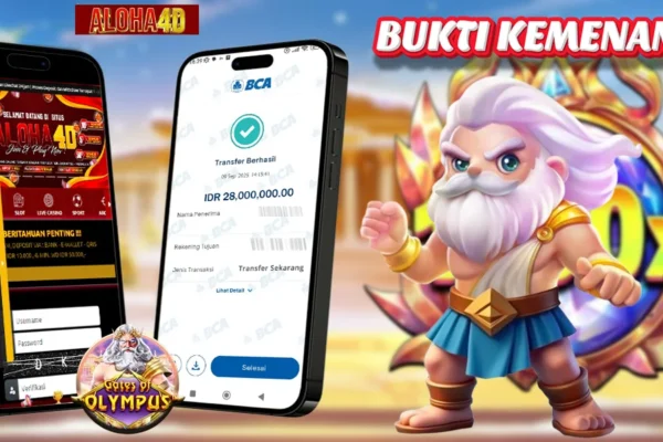 ALOHA4D JACKPOT SLOT GATES OF OLYMPUS Rp28.000.000,- LUNAS